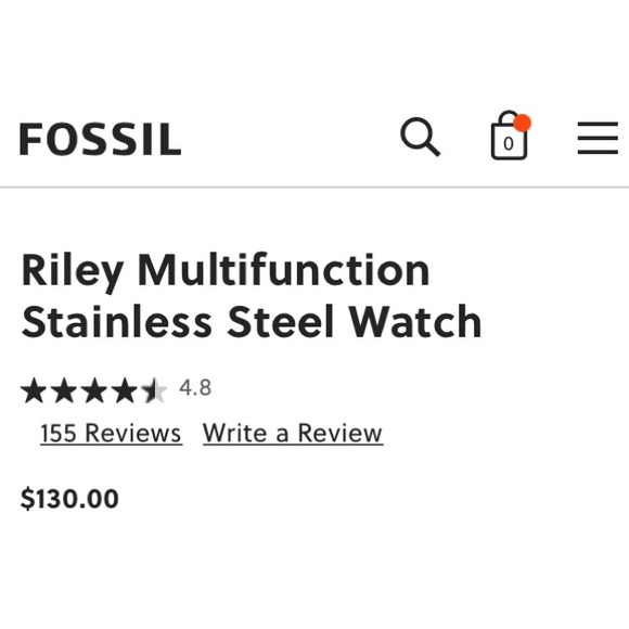🆕🔥FOSSIL BEZEL BAGUETTE STUNNING GORGEOUS(RILEY)STAINLESS STEEL QUARTZ WATCH!! - Picture 11 of 15